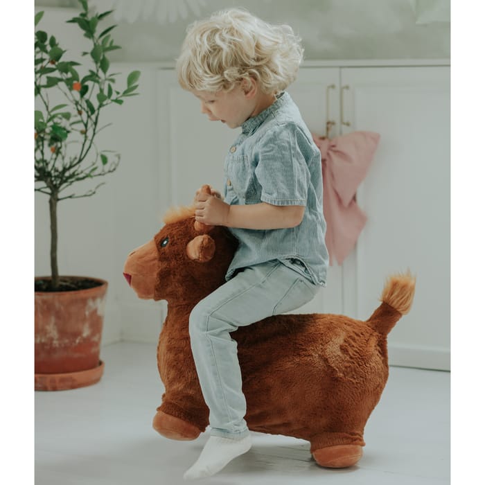 Bouncy Cow (Plush) - Light Brown