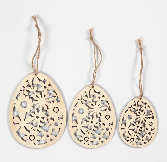Paint Your Own Easter Egg Ornaments, 3 pcs