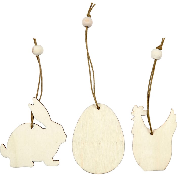 Paint Your Own Easter Ornaments, 9 pcs