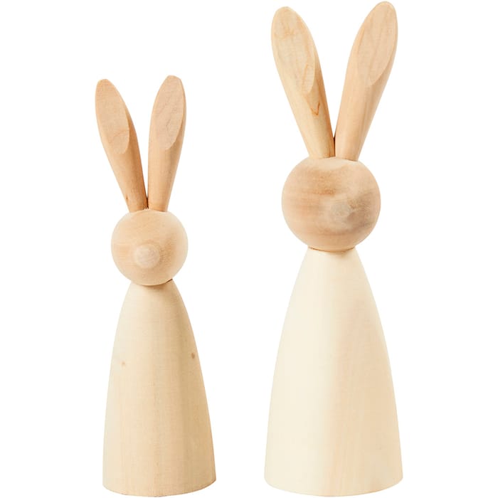 Paint Your Own Easter Bunnies, 2 pcs