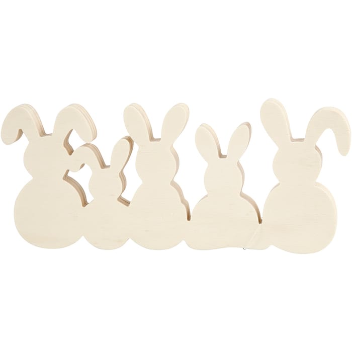 Paint Your Own Wooden Easter Bunny Ornaments 30 cm