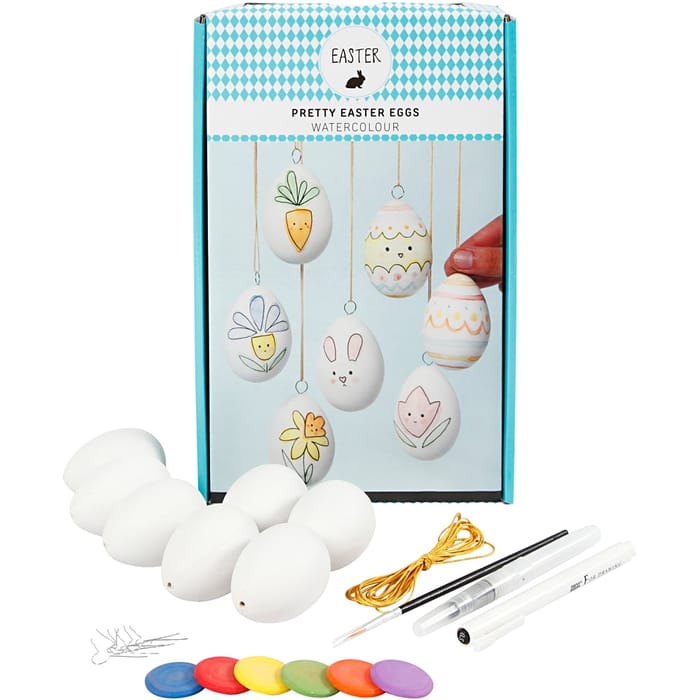 Paint Your Own Pretty Easter Eggs, 7 pcs