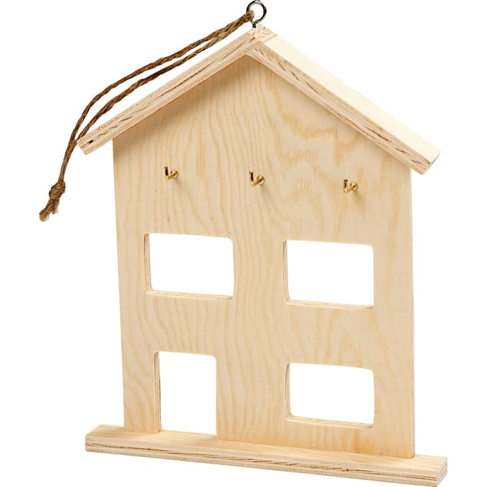 Paint Your Own House Shaped Key Holder