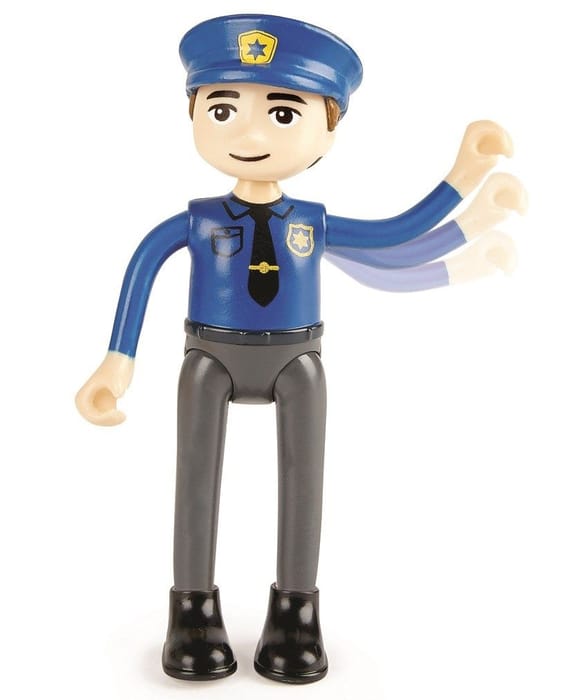 Wooden Metro Police Department Play Set, 13 pcs