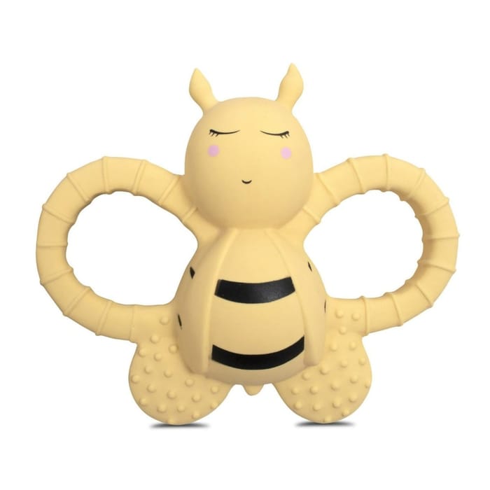 Teether Toy 100% Natural Rubber - Bella the Bee