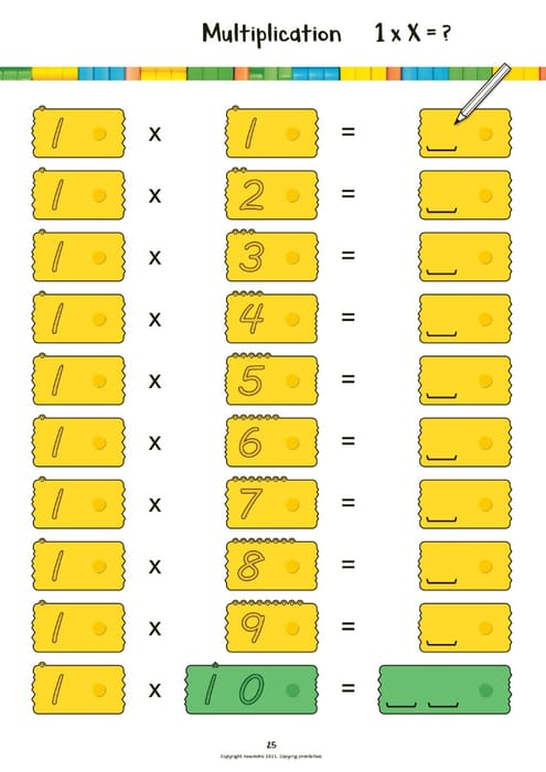 newméro Bricks Maths Workbook, 8-10 yrs