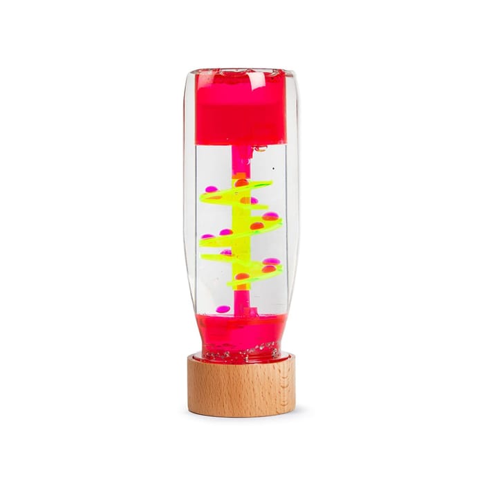 Sensory Bottle - Spiral Pink