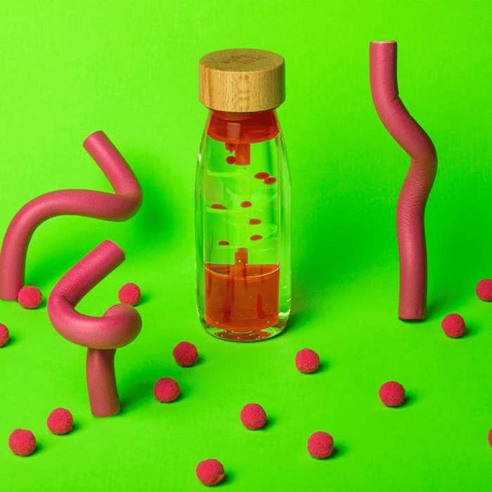 Sensory Bottle - Spiral Pink