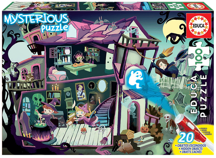 UV Observation Puzzle - Haunted House, 100 pcs
