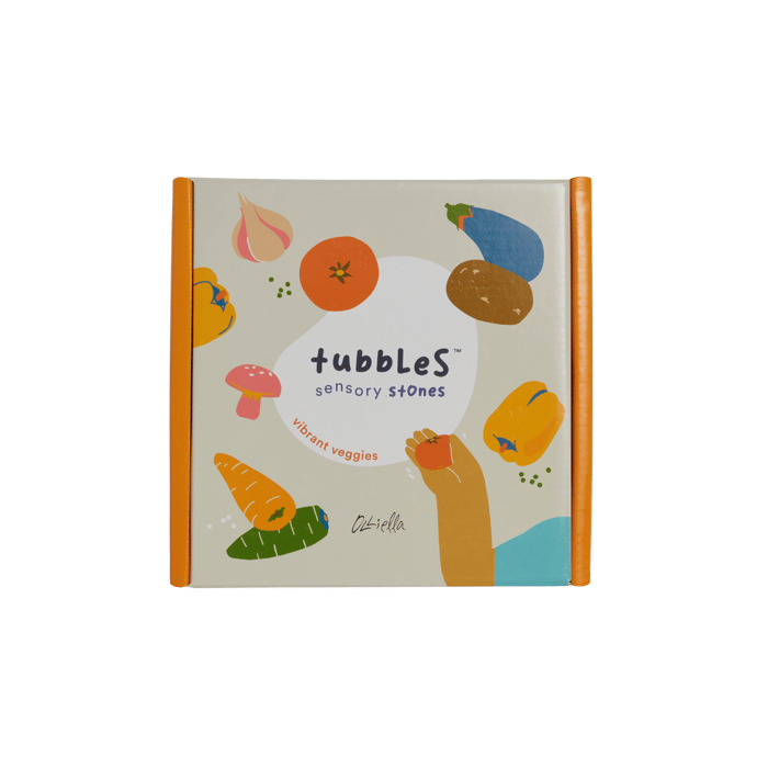 Tubbles Sensory Stones - Vibrant Veggies