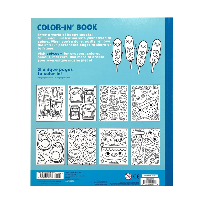 Colouring Book - Happy Snacks