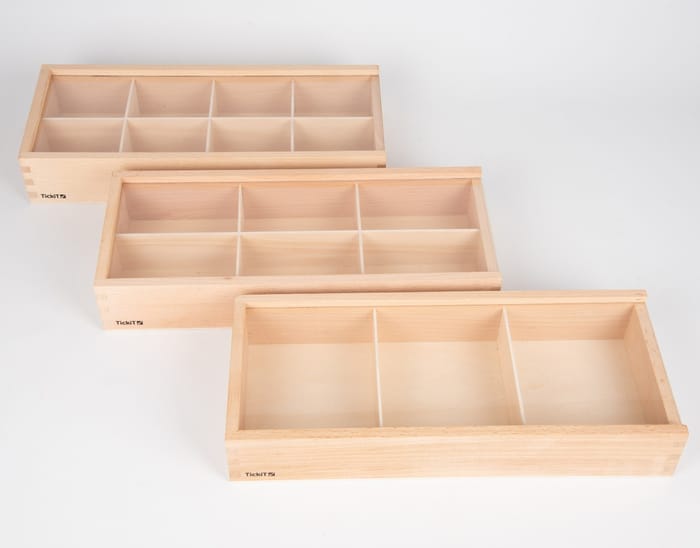 Wooden Discovery Boxes, 3 pcs