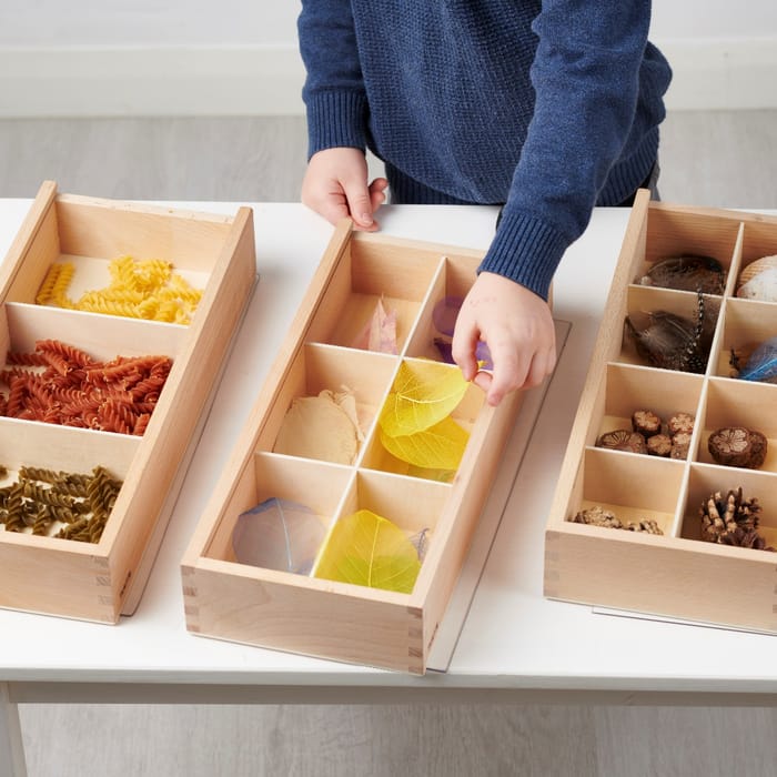 Wooden Discovery Boxes, 3 pcs