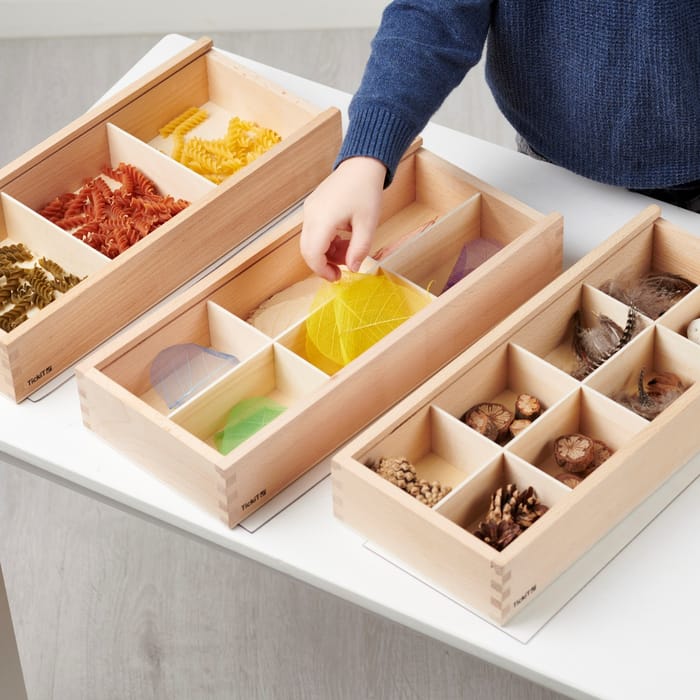 Wooden Discovery Boxes, 3 pcs