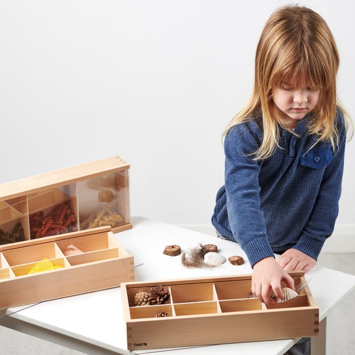 Wooden Discovery Boxes, 3 pcs