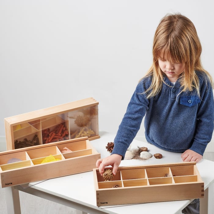 Wooden Discovery Boxes, 3 pcs