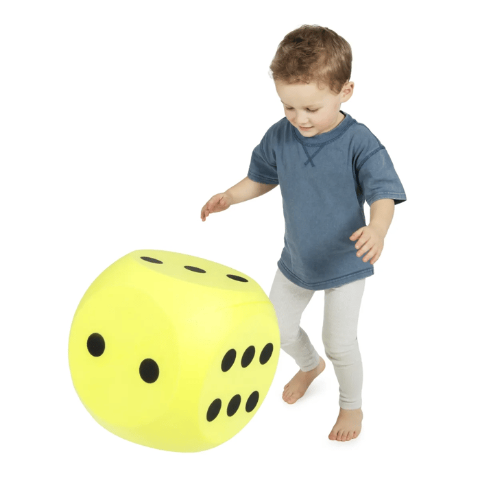 Giant Foam Dice 30 x 30 cm - Neon Yellow, 1 pc