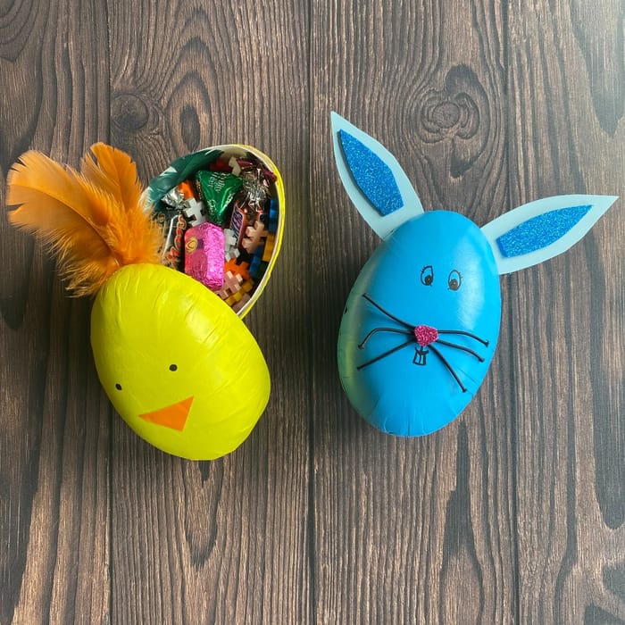 Fillable Paper Mache Eggs, 2 pcs