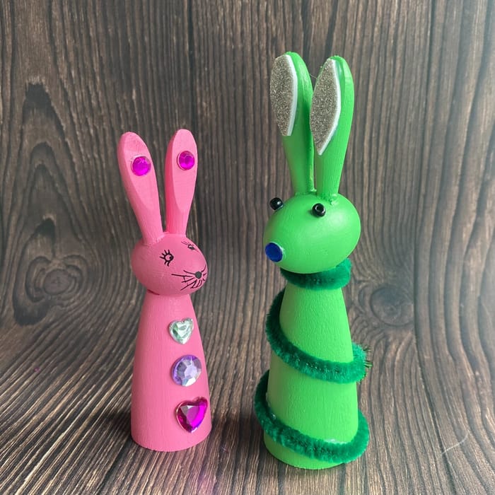 Paint Your Own Easter Bunnies, 2 pcs