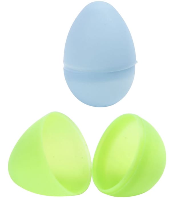 Plastic Easter Eggs H: 4.5 cm, 24 pcs