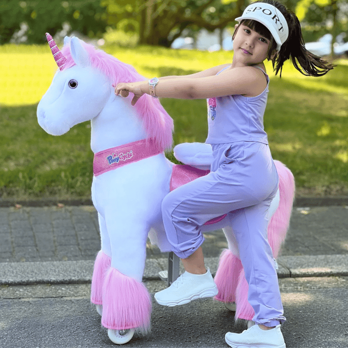 Ride-On Horse - Unicorn Pink, Medium
