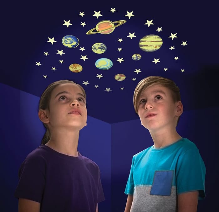 Glow in the Dark - Planets and Stars, 43 pcs