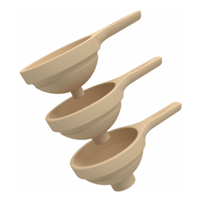 Funnel Set for Sensory Play - Natural, 3 pcs