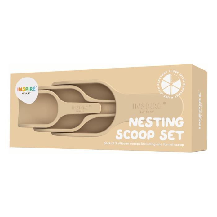 Scoops for Sensory Play - Natural, 3 pcs