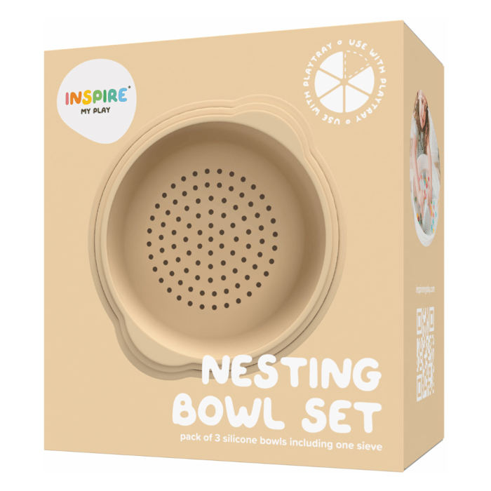 Bowl Set for Sensory Play - Natural, 3 pcs