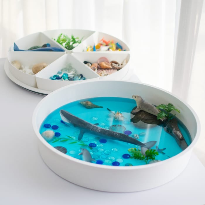 PlayTRAY Sensory Play Tray with Lid