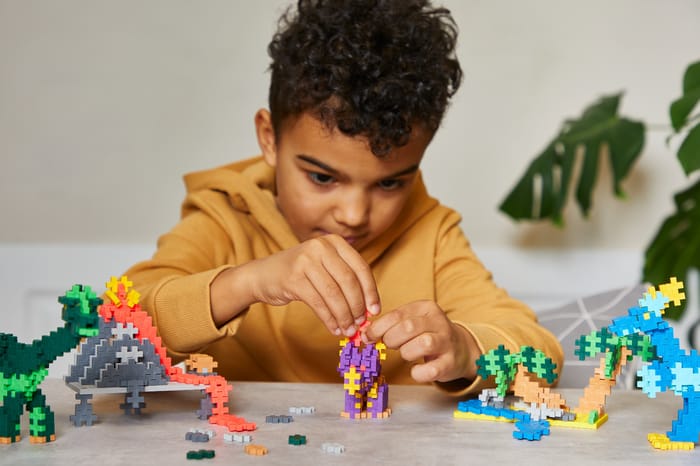 Plus-Plus - Learn to Build Dinosaurs, 600 pcs