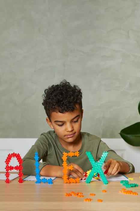 Plus-Plus - ABC & 123 Mix Tub, 2000 pcs