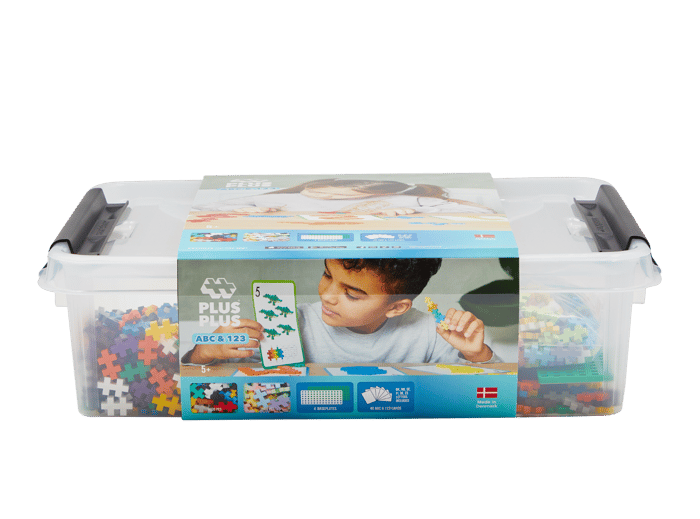 Plus-Plus - ABC & 123 Mix Tub, 2000 pcs
