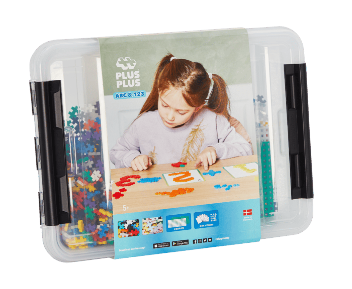 Plus-Plus - ABC & 123 Mix Tub, 2000 pcs
