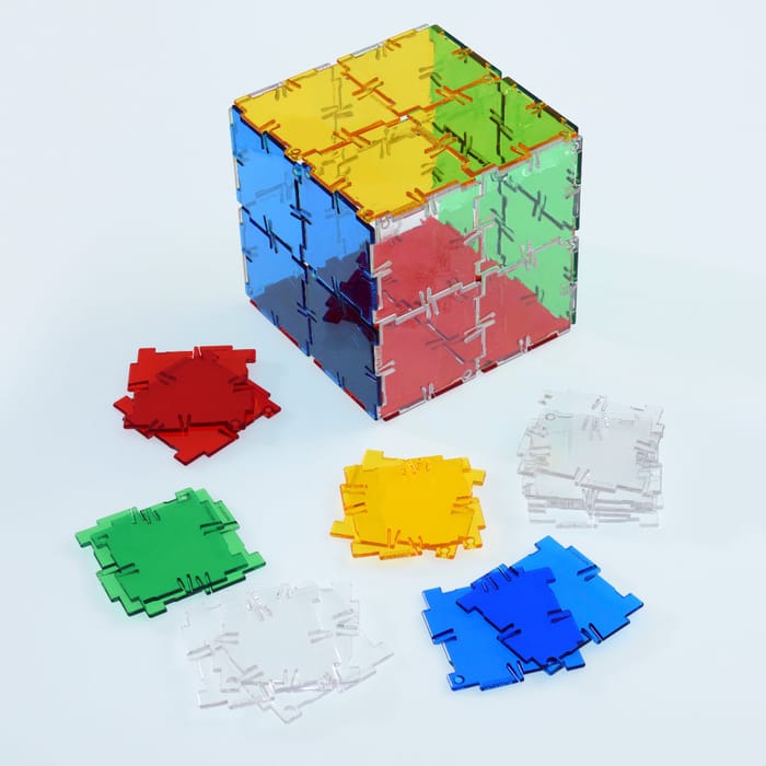 Polydron Construction Set - Crystal, 164 pcs