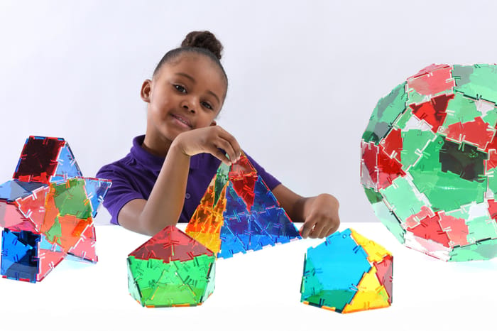 Polydron Construction Set - Crystal, 164 pcs
