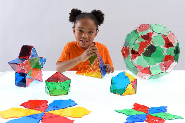 Polydron Construction Set - Crystal, 164 pcs