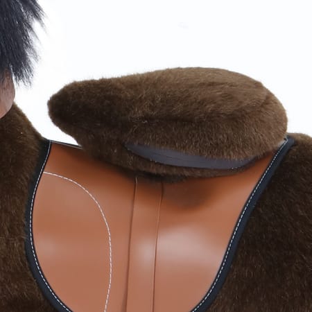 Ride-On Horse - Dark Brown w. White Blaze, Medium