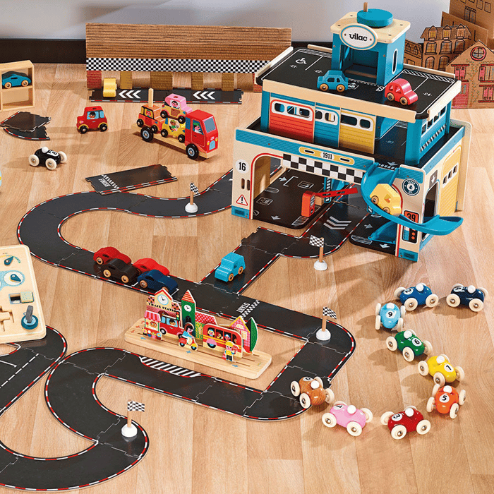 Vilacity - Double-Sided Road Puzzle, 42 pcs