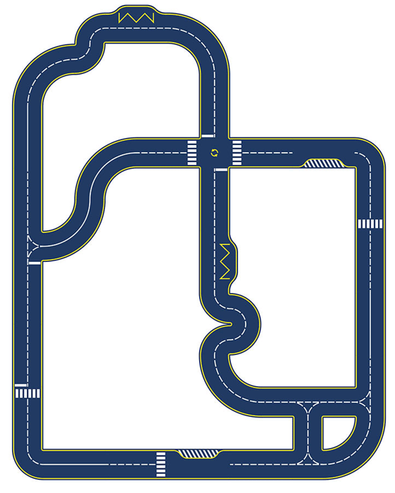 Vilacity - Double-Sided Road Puzzle, 42 pcs