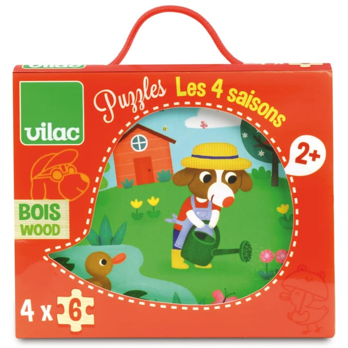 Wooden Puzzle - 4 Seasons, 4x6 pcs