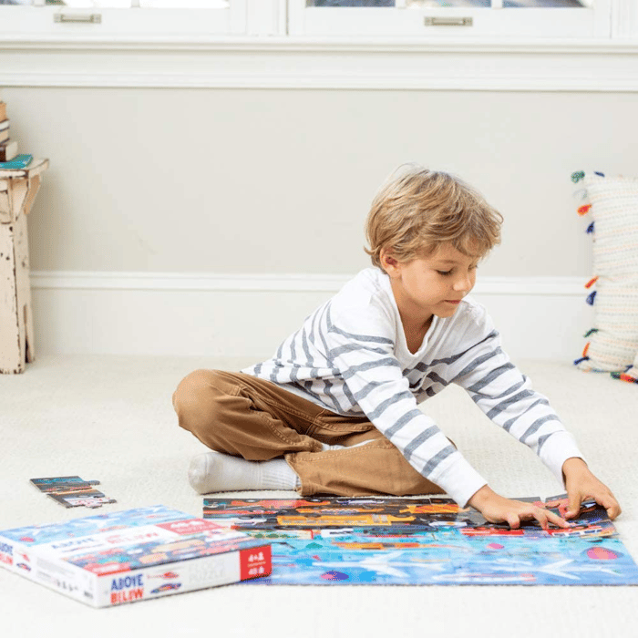 Puzzle - Above & Below Things That Go, 48 pcs