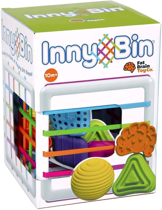 InnyBin Shape Sorting Cube with Elastic Bands