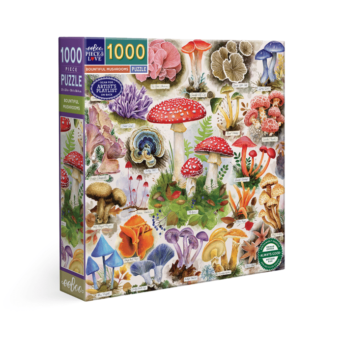 Puzzle with 1,000 pcs - Bountiful Mushrooms