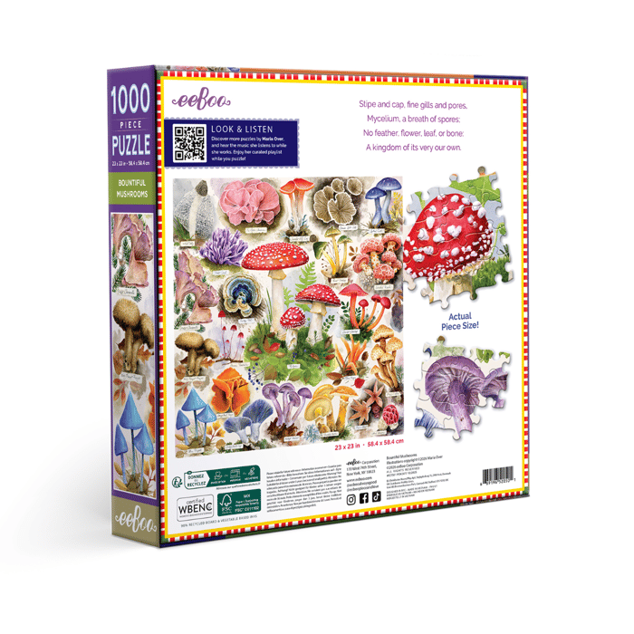 Puzzle with 1,000 pcs - Bountiful Mushrooms
