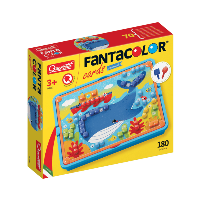 Mosaic Pegboard FantaColor - Animals, 180 pcs