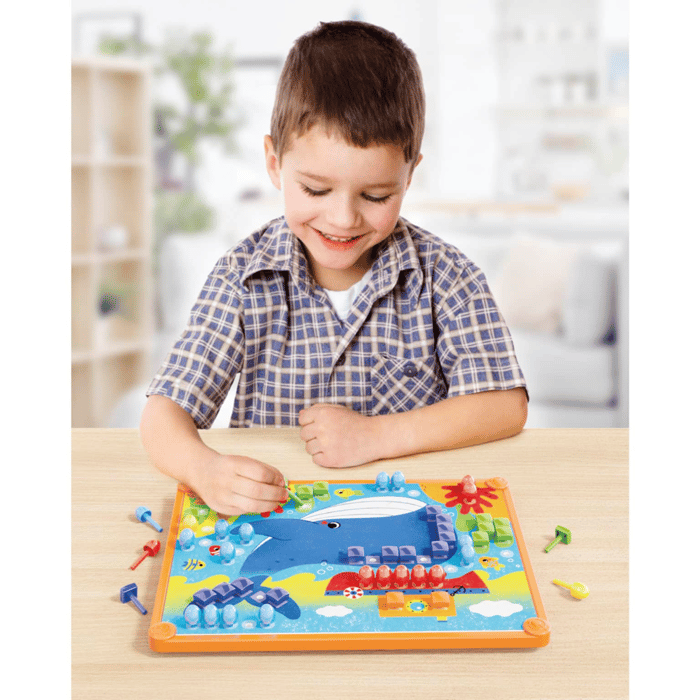 Mosaic Pegboard FantaColor - Animals, 180 pcs