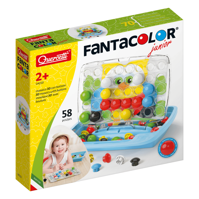 Mosaic Pegboard FantaColor - Junior, 58 pcs