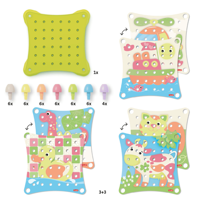 Mosaic Pegboard Jumbo Peggy Evo, 41 pcs