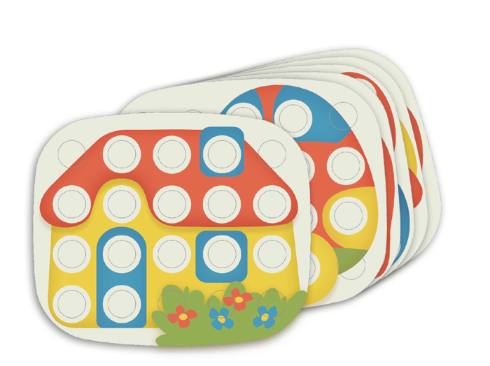 Mosaic Pegboard FantaColor - Baby, 28 pcs